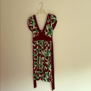 Forever 21 summer dress (black / green / white)